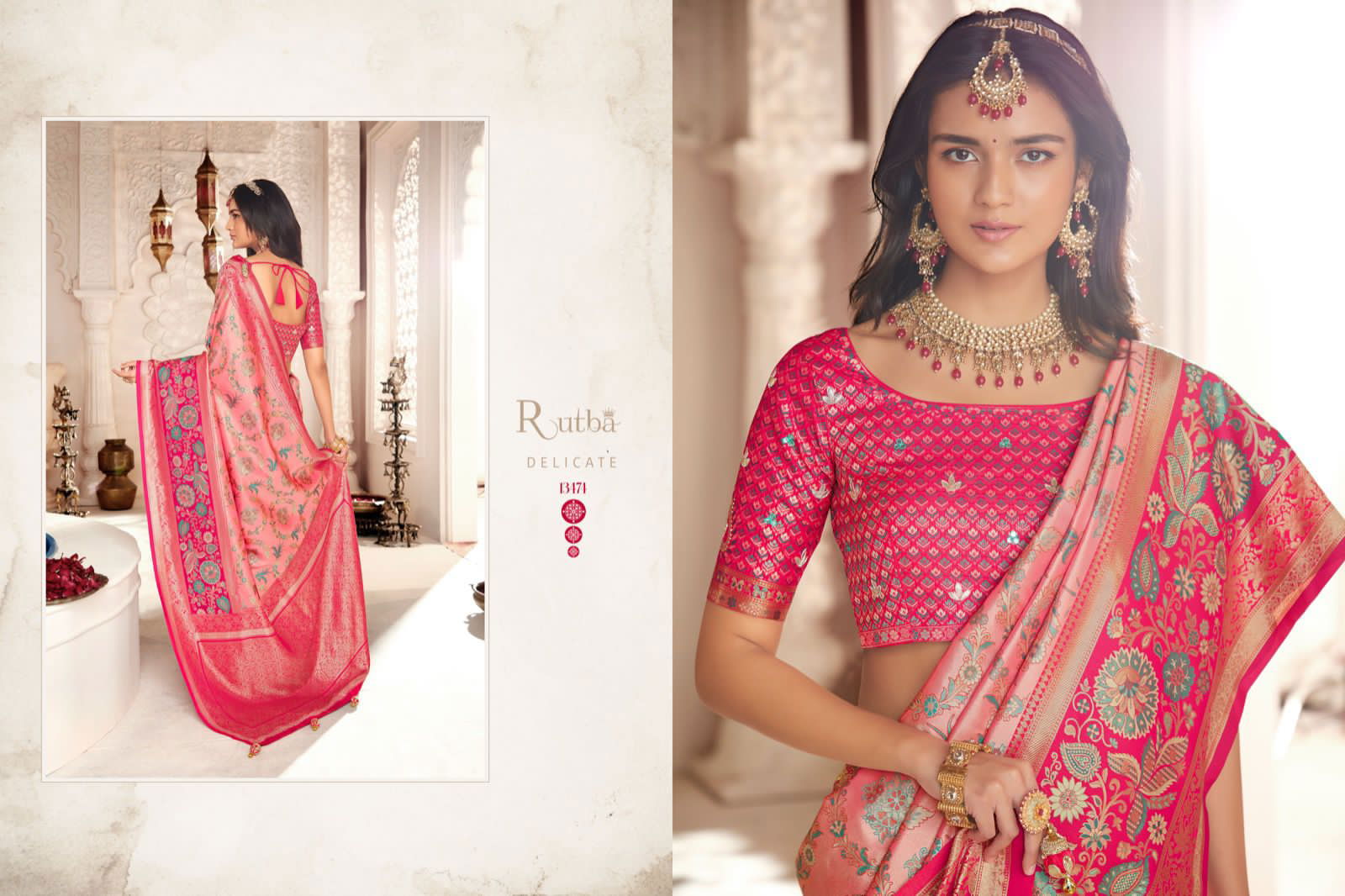 Rutba Vol 9 By Krishna Gokul Silk Wedding Sarees Catalog